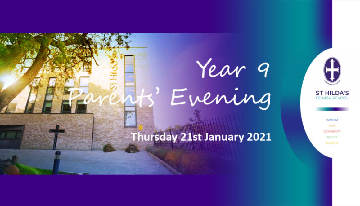 Year 9 Parents’ Evening – Thursday 21st January 2021 – Online Appointment Booking