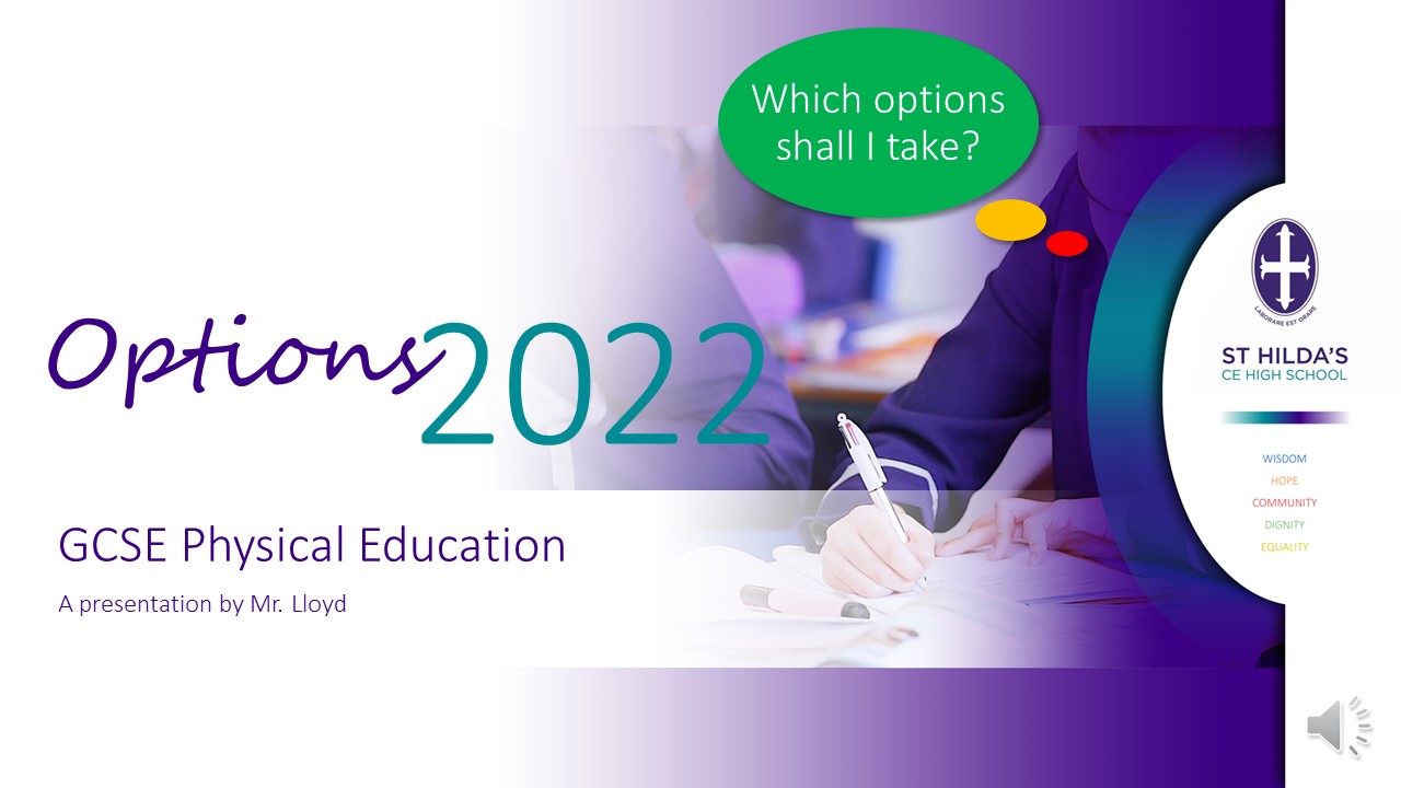 OPTIONS 2022 - PE GCSE