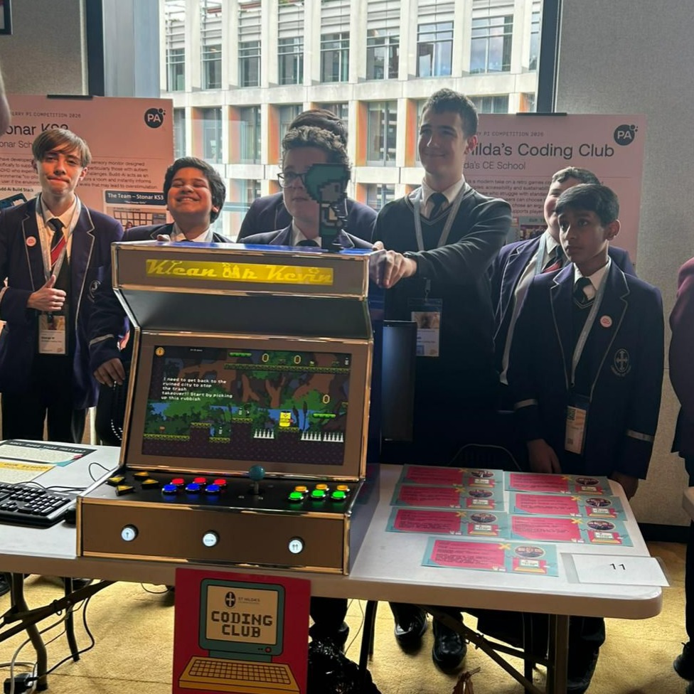 The competition has begun and our Coding Club are showcasing their project! #PAPiAwards26 @pa_consulting_global