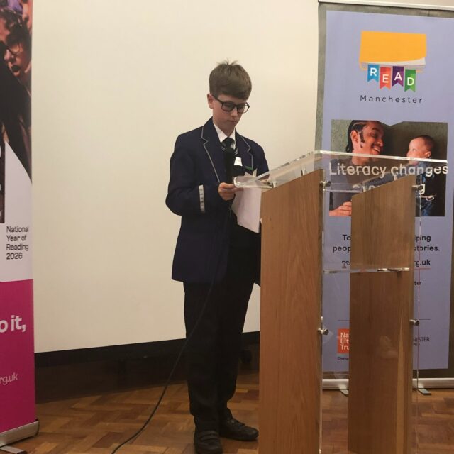 We’ve had a fabulous day with the National Literacy Trust with Harry who is short listed for Young Poet Laureate for the North of England. An amazing, inspiring poetry masterclass at Manchester Central Library with so many talented young poets.