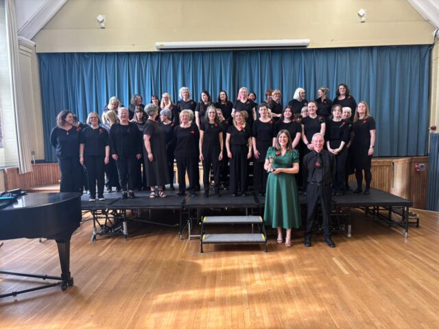 On Saturday 2nd of May the Tone Roses took part in the Chester Festival of Performing Arts at Queen's School Chester. We won our category and received the Lerston Trophy. 
The choir is led by Mrs McCann and accompanied by Mr Wheatcroft. It includes current and ex members of staff, current and ex pupils and family members of pupils. 
The choir meets every Thursday evening at SFX School. You can follow us on Instagram @thetoneroses