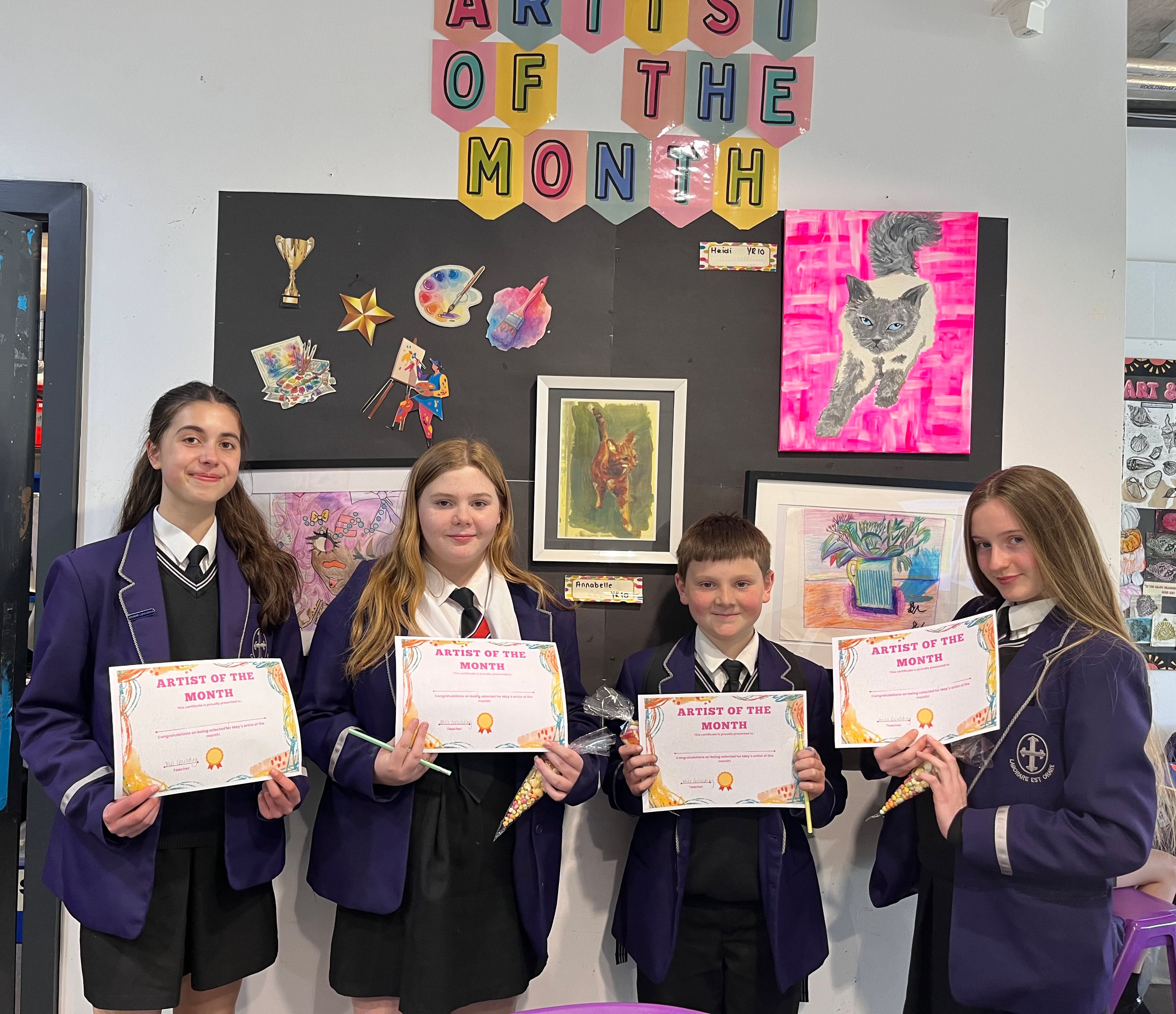 🎨✨ A huge congratulations to our latest Artists of the Month! ✨🎨
Your creativity, dedication and talent continue to inspire us all – we are so proud of your amazing work! 💫👏
#ProudToBeStHildas #ArtistsOfTheMonth #CreativeTalent