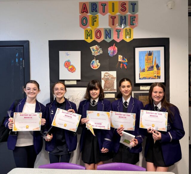 🎨 Artists of the Month 🎨
A huge congratulations to our talented Artists of the Month – Mae, Willow, Ella, Annabelle and Lucy! 👏✨
Their creativity, dedication and impressive artwork have truly stood out this month. We are so proud of the effort and imagination they continue to show.
Keep up the amazing work! 🌟
#ProudToBeStHildas #ArtistOfTheMonth #CreativeTalent