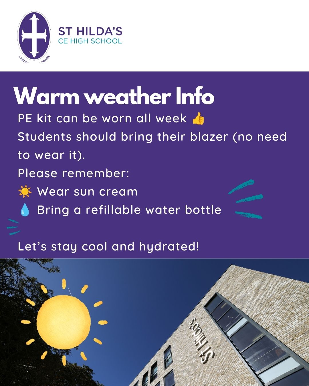 Warm weather info!