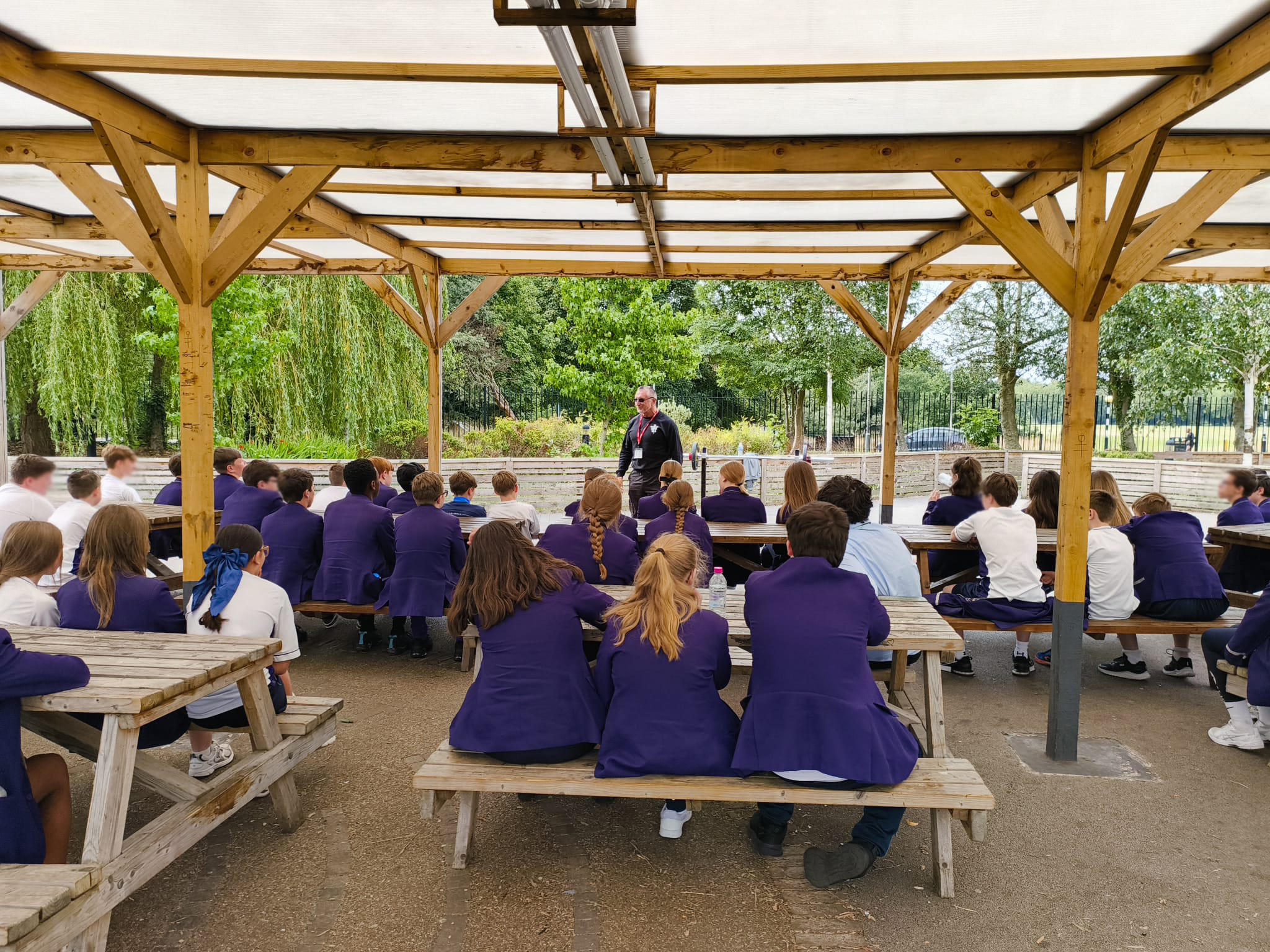 Another fantastic day in our Cornerstone Week! Ian from Tough Talk has been talking to our students about how Jesus saved his life and saved him from a life of crime and drugs and into a life of peace and hope.