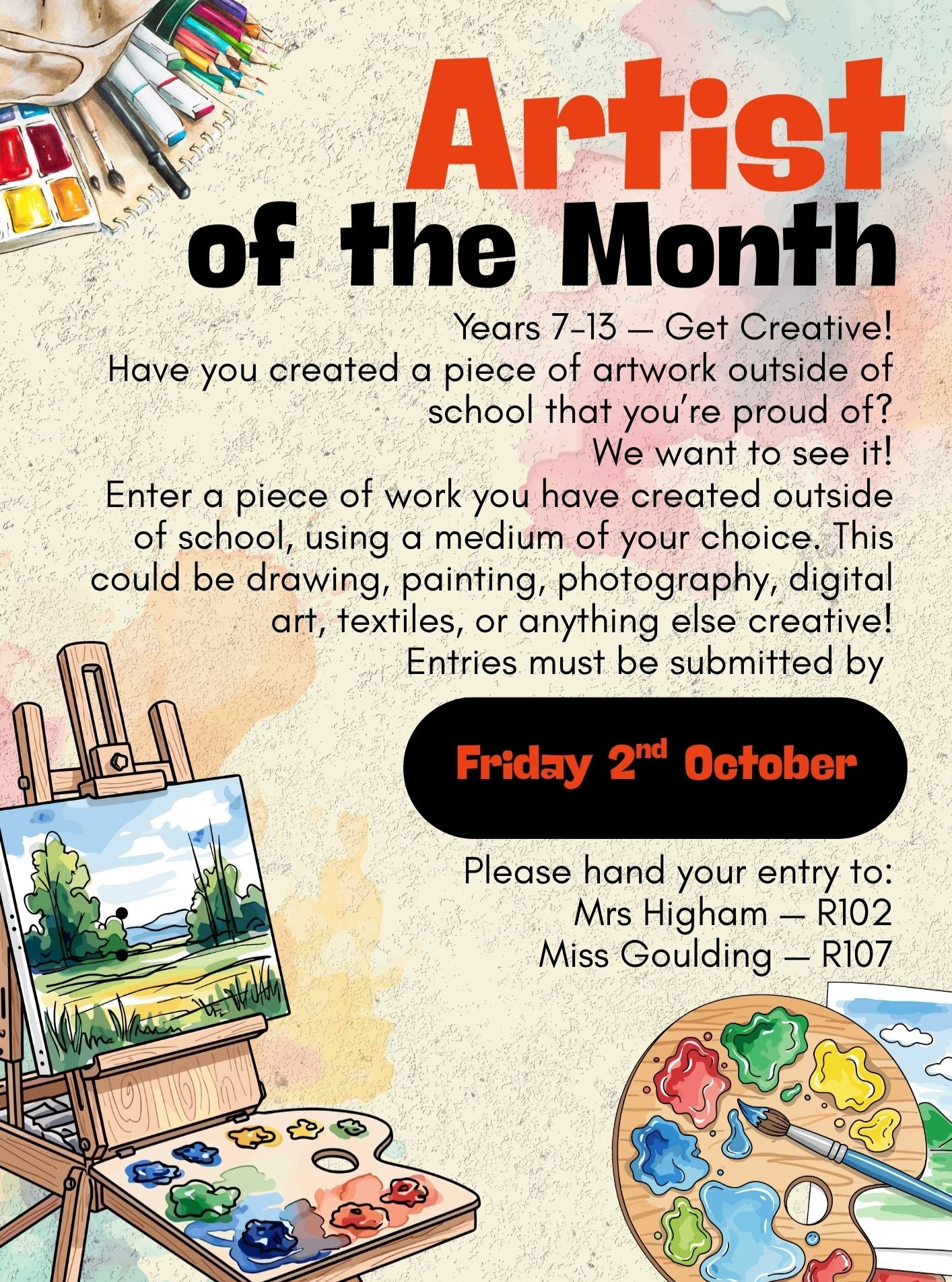 We are excited to announce our first Artist of the Month competition of the year!