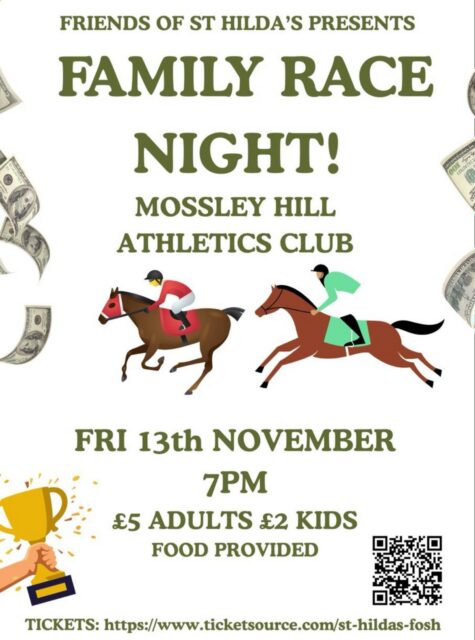 We hope you can join us for a fantastic Family Race Night!