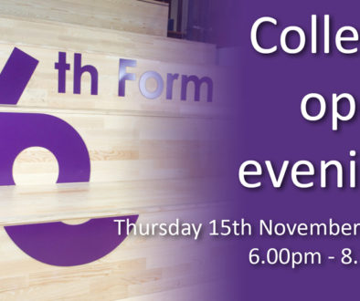 College Open Evening main graphis sm