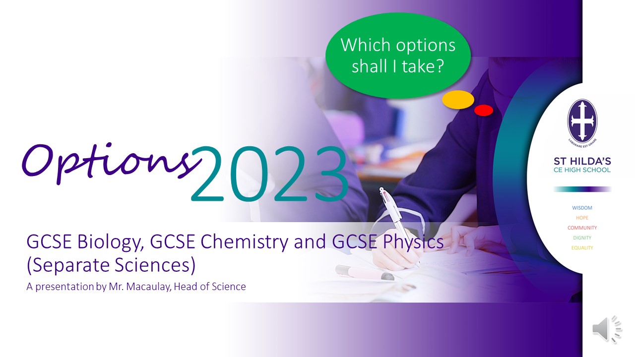 OPTIONS 2023 - Sciences